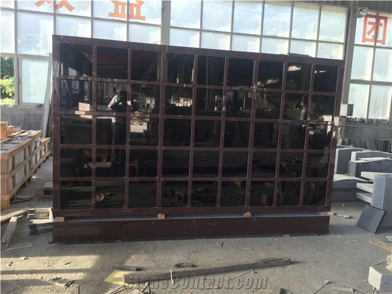 Imperial Carmine Columbarium with Black Shutter Indoor Columbarium