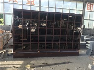Imperial Carmine Columbarium with Black Shutter Indoor Columbarium