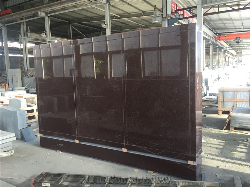 Imperial Carmine Columbarium with Black Shutter Indoor Columbarium