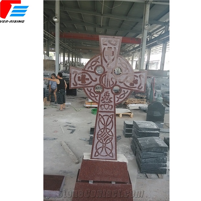 Imperial Carmine Rose Monu,Ment with Celtic Cross