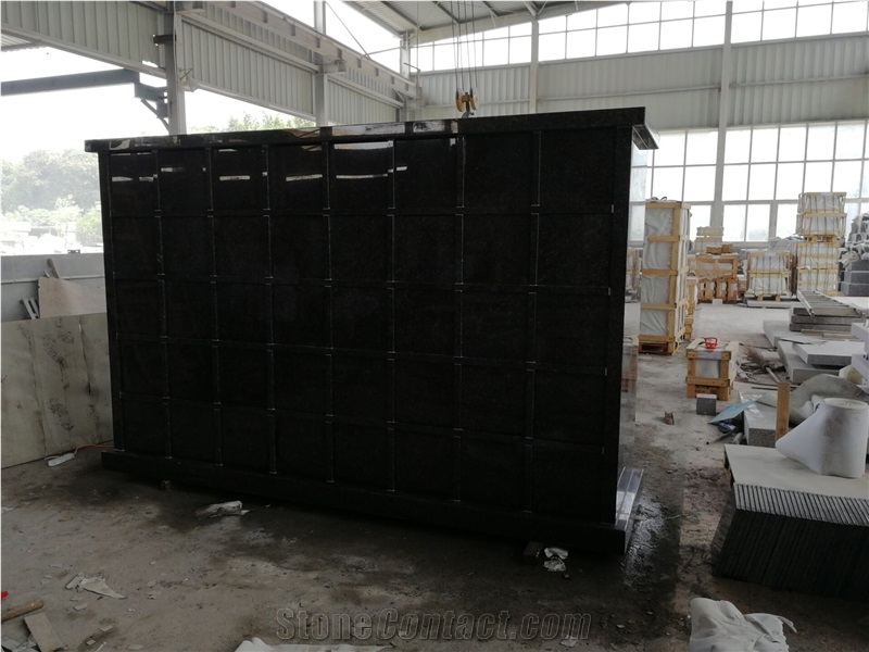 India Mahogany Granite 80 Niche Columbaria