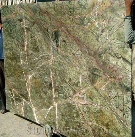 Factory Cheap Price Rain Forest Green Granite