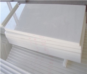 Pure White Nano Glass Stone, White Artificial Crystallized Glass Stone Panels