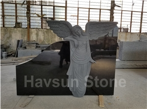 Custom Design Engraved Angel Tombstones/Monuments