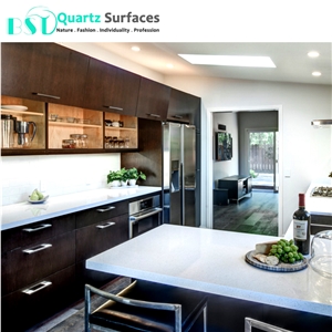 Crystal White Solid Surface Composite Quartz Countertop