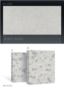 Man-Made Quartz Stone Pre-Fabricated Quartz Stone for Kicthen Tops