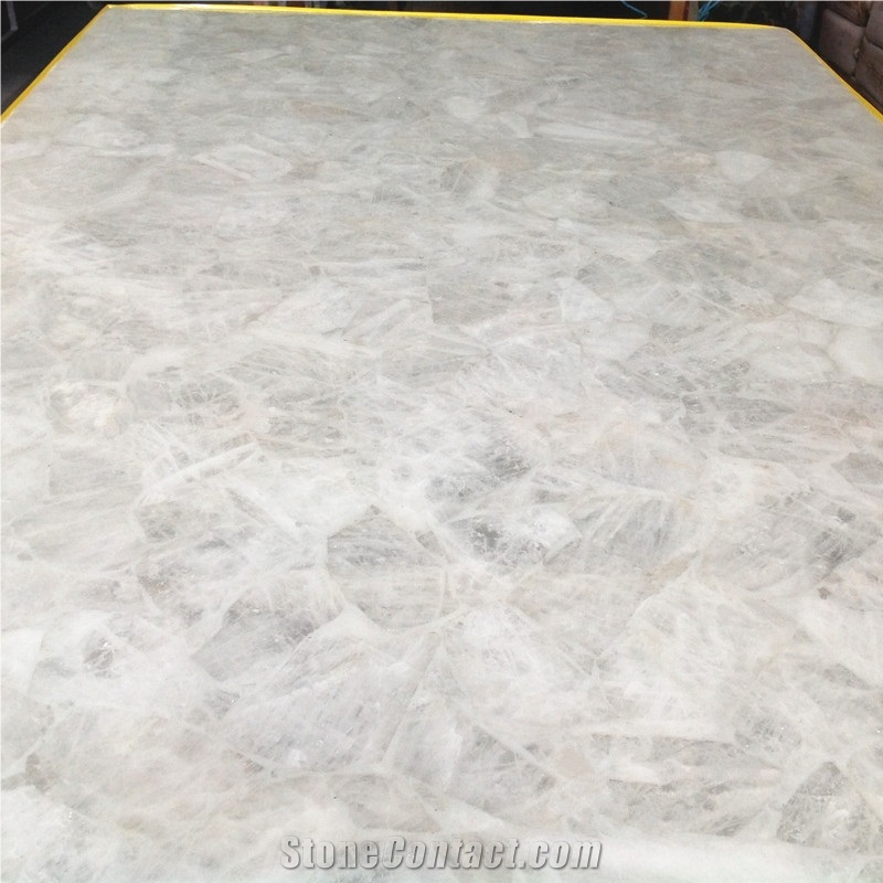 Backlit Pure White Agate Jade Stone Slabs,White Semiprecious Jasper Stone Slab