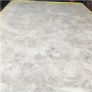 Backlit Pure White Agate Jade Stone Slabs,White Semiprecious Jasper Stone Slab