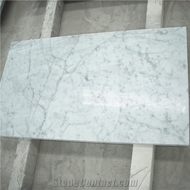 Italian Bianco Carrara Venato Marble Slabs White Marble with Grey Vein