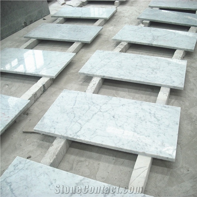Italian Bianco Carrara Venato Marble Slabs White Marble with Grey Vein