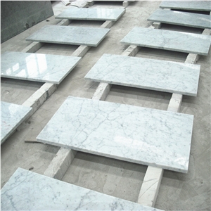 Italian Bianco Carrara Venato Marble Slabs White Marble with Grey Vein
