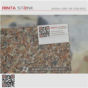 G648 Crystal Queen Rosa Granite Street Kerbstone Boundary Side