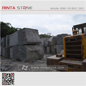 G654 Granite Blocks Raw Mateiral Quarry Boulders Rough Rocks Dark Grey
