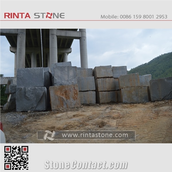 G654 Granite Blocks Raw Mateiral Quarry Boulders Rough Rocks Dark Grey