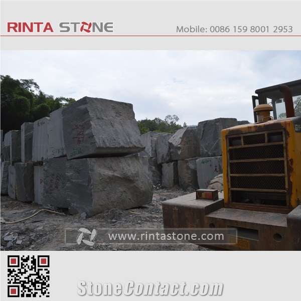 G654 Granite Blocks Raw Mateiral Quarry Boulders Rough Rocks Dark Grey