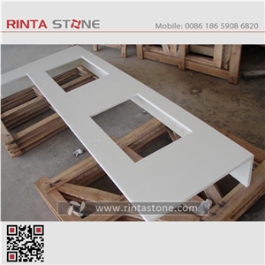 Nano 3 White Glass Countertops Bath Top