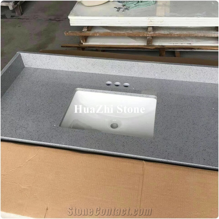 Artificial Quartz Stone Corian Cheap Bathroom Vanity Top Product