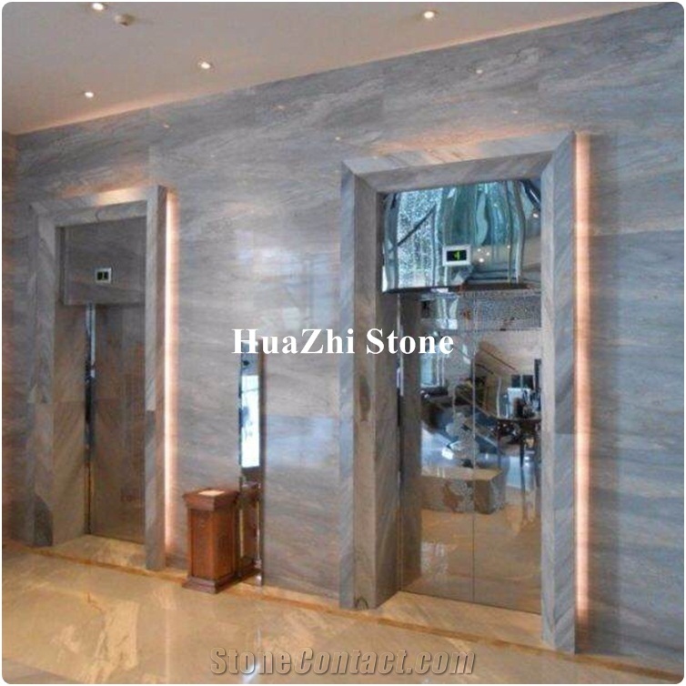 Popular Marble with Grey Wave Veins Of Blue Bayrou Stone Bath Top