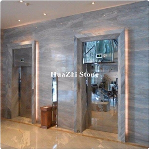Popular Marble with Grey Wave Veins Of Blue Bayrou Stone Bath Top
