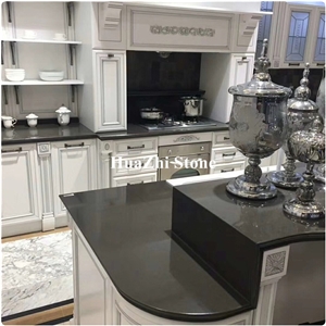 Waterproof Grey Mirror Fleck Quartz Stone Solid Surface Kitchen