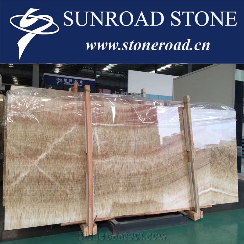China Honey Onyx, Orange Onyx, Translucent Polished Honey Onyx Slabs