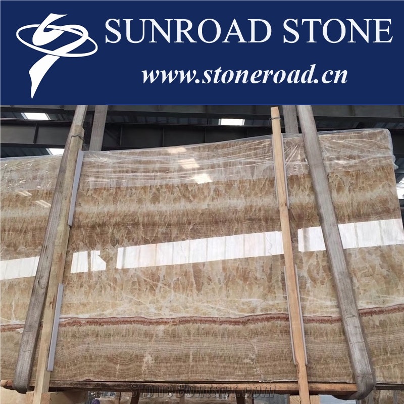 China Honey Onyx, Orange Onyx, Translucent Polished Honey Onyx Slabs