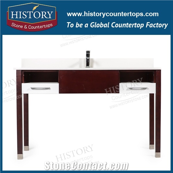 Nq2006 Blizzard Quartz Hotel Vanity Tops Pure White Quartz Factory Price Ease Maintain
