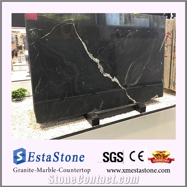 Brazil Astrus Black Granite Slab(Own Factory)