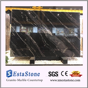 Brazil Black Granite Via Lactea Slabs