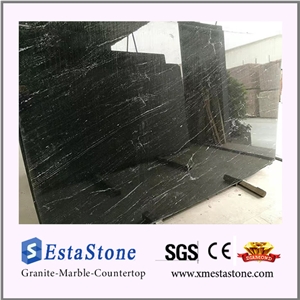 Brazil Black Granite Via Lactea Slabs