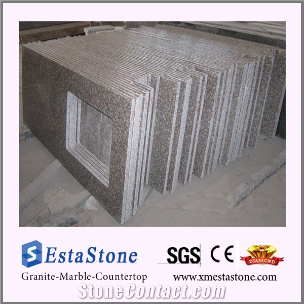 Chinese Rosa Beta Red G664 Granite Kitchen Countertops