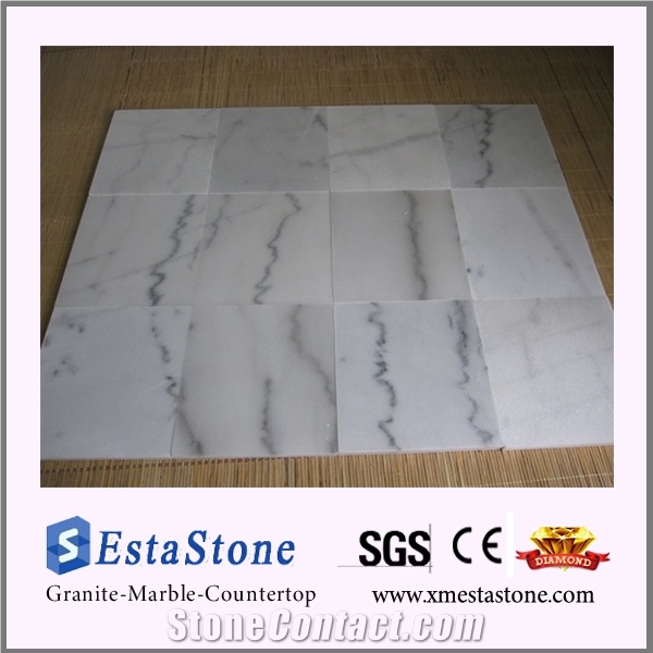 High Polished Guangxi White Marble Tile(Good Price