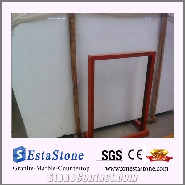 High Polished Pure Crystal Thassos White Marble Slabs for Project