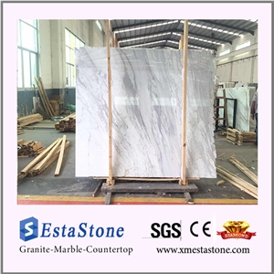 Hot Sales Polished Natural White Volakas Marble Slabs for Floor Tiles