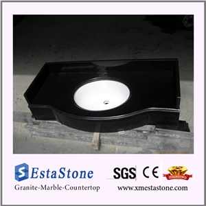 Hotsales China Shanxi Black Granite Vanity Top for Washroom