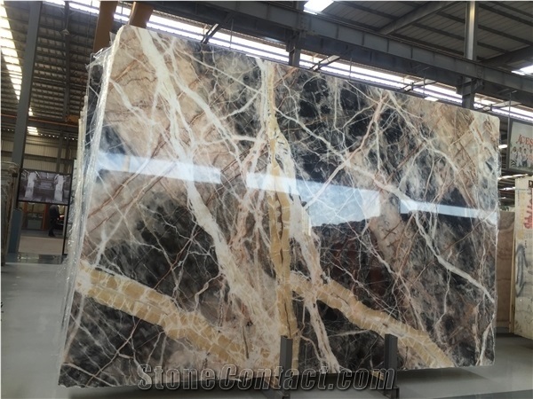 Polished Marble Black Jungle Marble Tiles&Slabs Flooring&Walling