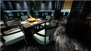 Polished Marble Black Jungle Marble Tiles&Slabs Flooring&Walling