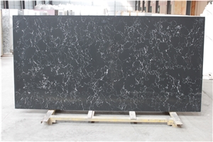 Polished Quartz White Vein Black Quartz Quartz Tiles&Slabs Flooring Polished Quartz White Vein Black Quartz Quartz Tiles&Slabs Flooring