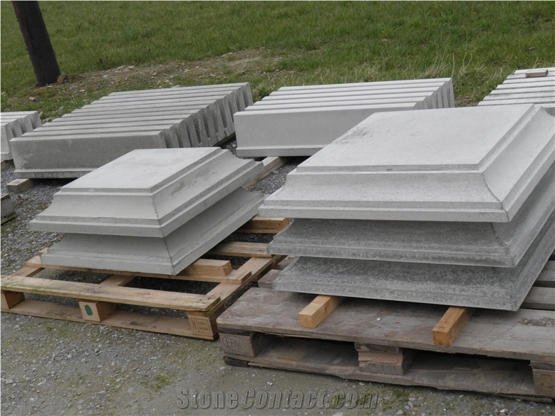 Customized Natural Stone Wall Caps Granite Post Caps