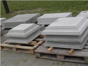 Customized Natural Stone Wall Caps Granite Post Caps