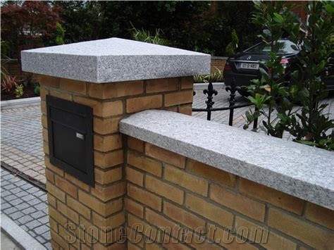 Customized Natural Stone Wall Caps Granite Post Caps