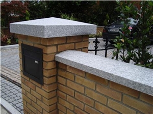 Customized Natural Stone Wall Caps Granite Post Caps