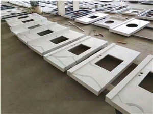 Prefab Calacatta White Quartz Bathroom Vanity Tops,Custom Vanity Tops Prefab Calacatta White Quartz Bathroom Vanity Tops,Custom Vanity Tops