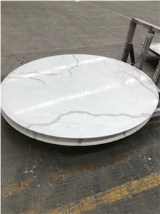 Artificial Quartz Engineering Stone Bianco Calacatta for Countertop