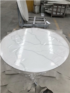 Artificial Quartz Engineering Stone Bianco Calacatta for Countertop