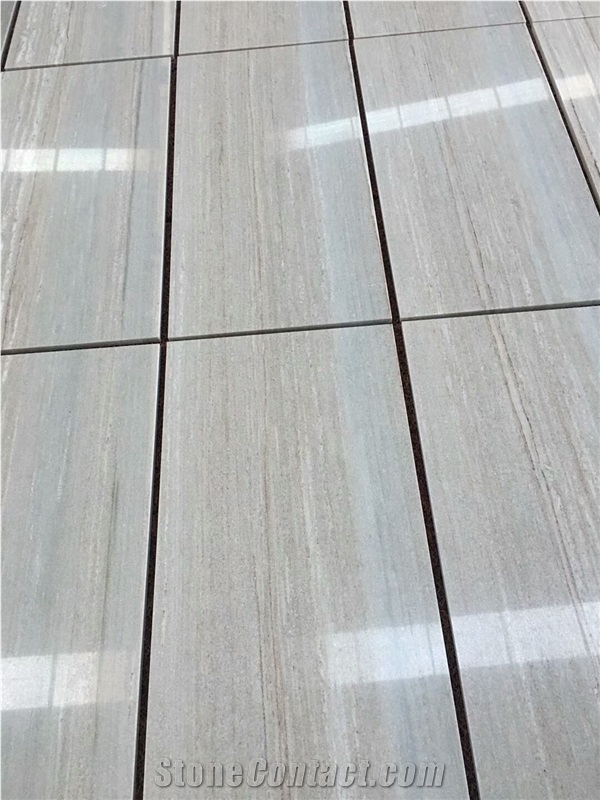 China Blue Wood Vein Polished Walling Tile, Beige Wooden Grain Tiles