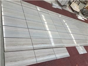 China Blue Wood Vein Polished Walling Tile, Beige Wooden Grain Tiles