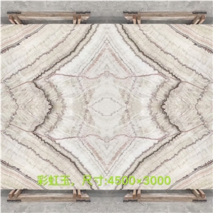 China Rainbow Onyx for Wall and Floor Covering/Book Match/Tile