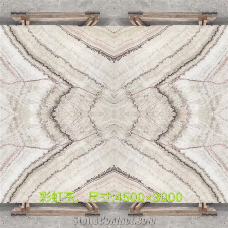 China Rainbow Onyx for Wall and Floor Covering/Book Match/Tile