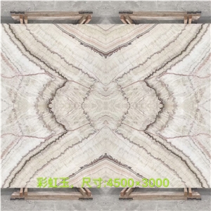 China Rainbow Onyx for Wall and Floor Covering/Book Match/Tile
